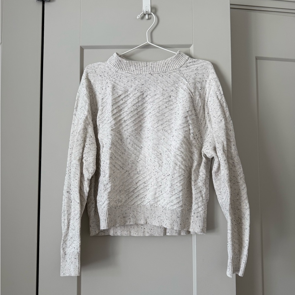 SAMSOE White Speckled Sweater